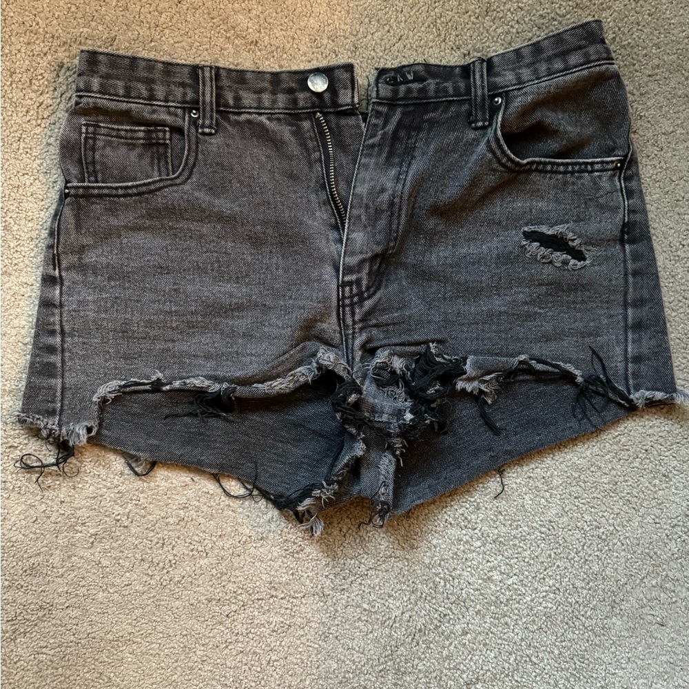 Nasty girl black Jean shorts US size 10, UK size 12